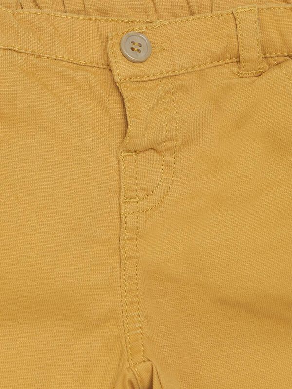 Woven Long Trousers -Mustard image number 2